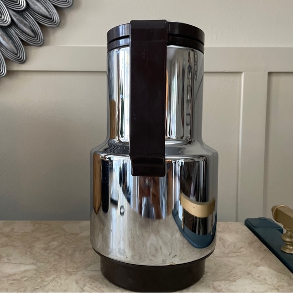 Vintage Dr Zimmermann Chrome Thermos Pitcher Made in West Germany Coffee MCM - Picture 6 of 15
